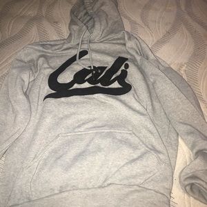 Grey and black Cali hoodie